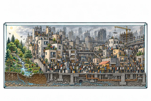 Illustration accompagnant Population : plus d’habitants, une trajectoire différente